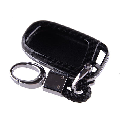 Carbon Fiber Style Key Shell Case Cover for Jeep Compass & Dodge Journey