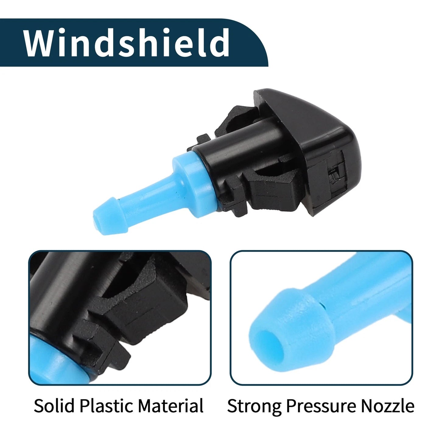 Windshield Washer Nozzle With Gasket, Fluid Hose for Dodge Grand
