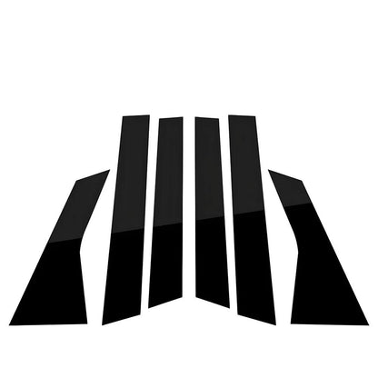 Black Car Pillar Posts Door Cover Trim for Honda Accord Sedan (2018-2022)