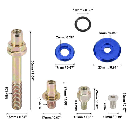 Engine Valve Cover Washer Bolt Kit Blue for Honda B-Series (1996-2000)