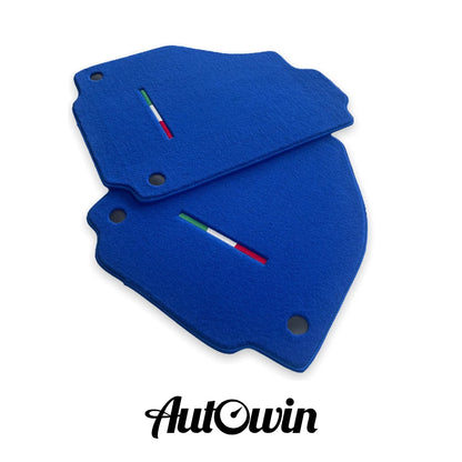 AutoWin Blue Floor Mats for Ferrari F8 Spider (2019-2023)