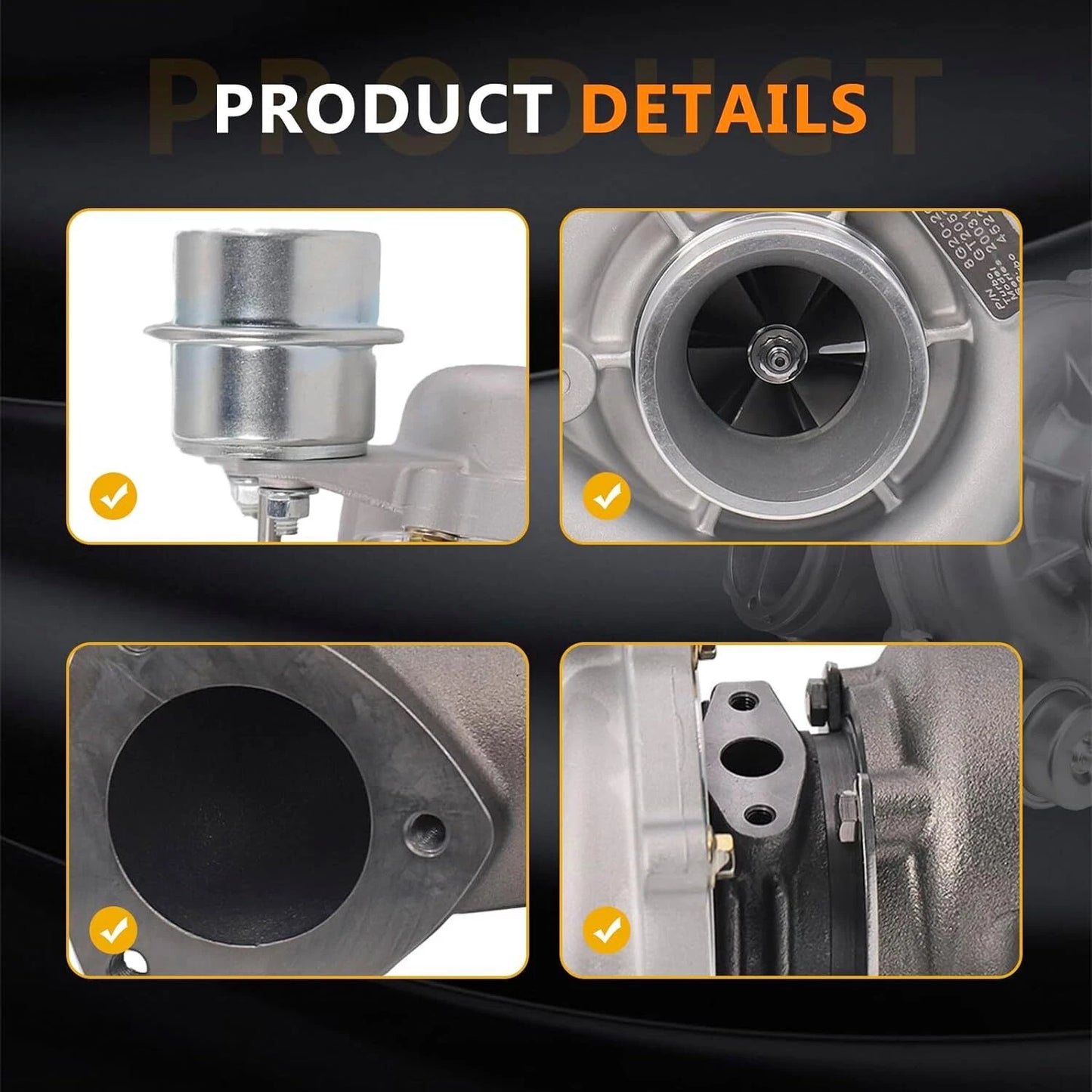 Turbocharger for LAND ROVER Discovery Defender TD5 5CYL (1998-2004)