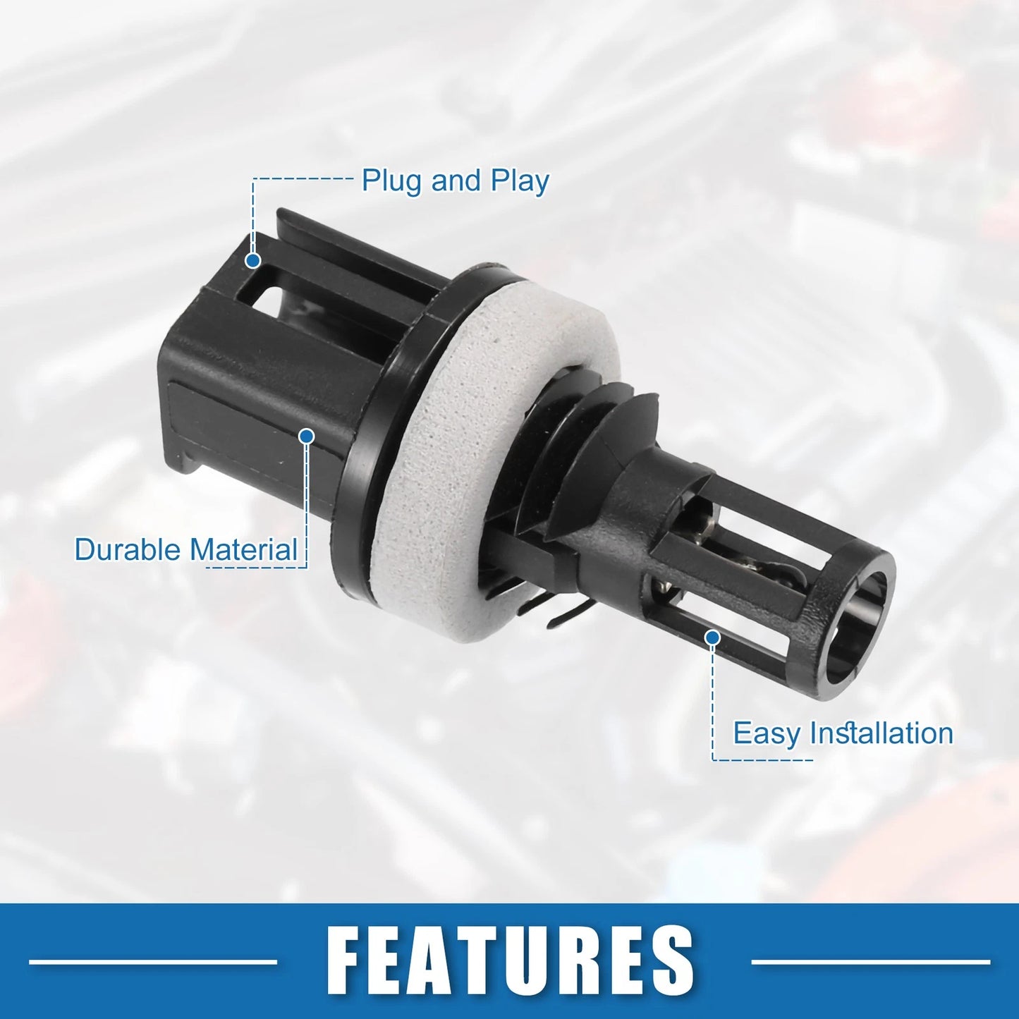 Air Intake Temperature Sensor for Cadillac ATS (2013 - 2019) Plastic