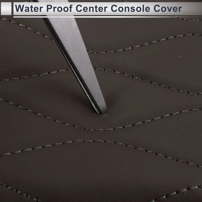 Center Console Cover with Storage Bag for BMW 5 Series (2011-2017) Dark Brown