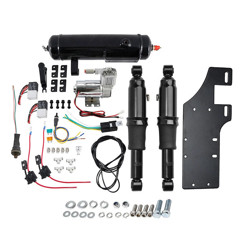 Rear Air Ride Suspension w/ Air Tank for Harley Touring Road Glide (1994-2025)
