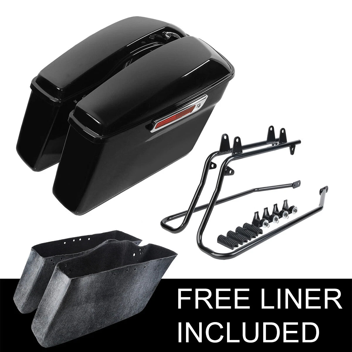 Saddlebag Conversion Bracket for Harley Softail Deluxe Fatboy 1984-2017