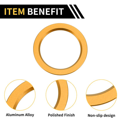 Engine Start Stop Button Cover Ring for Toyota Tacoma (2016-2023) Gold Tone
