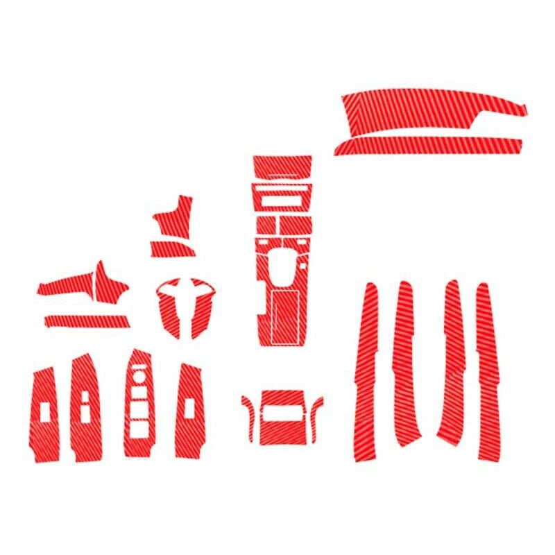 29pc Red Carbon Fiber Interior Trim Kit for Honda Accord (2008-2012)
