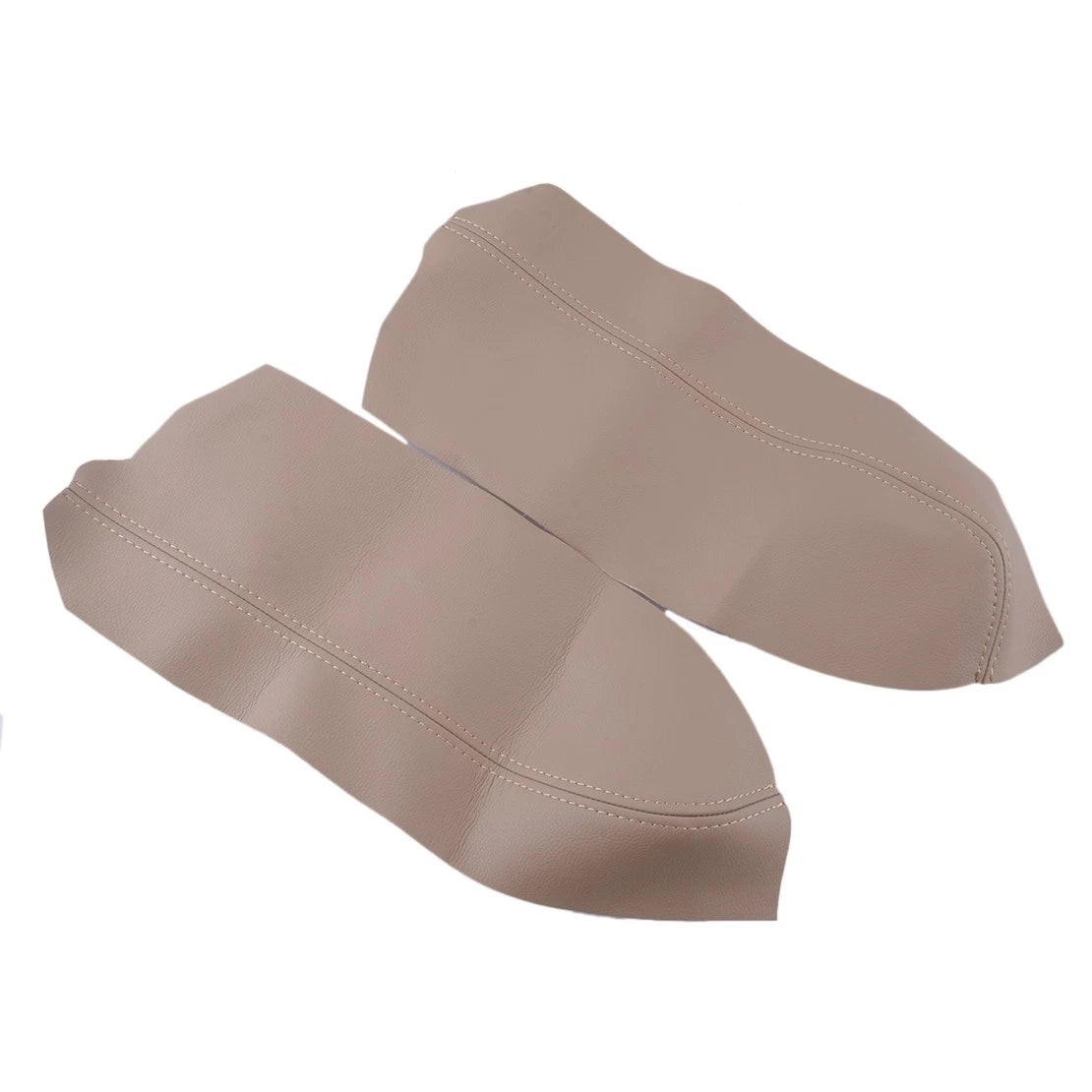 Beige Tan Leather Door Panels Armrest Covers for Toyota Prius (2004-2009)