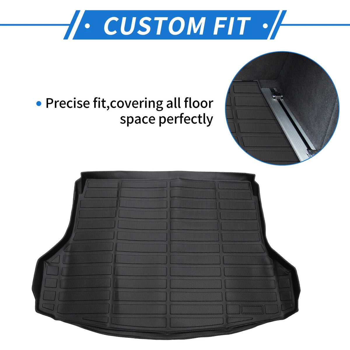 Rear Trunk Mat for Nissan Rogue (2014-2020) TPE Cargo Liner