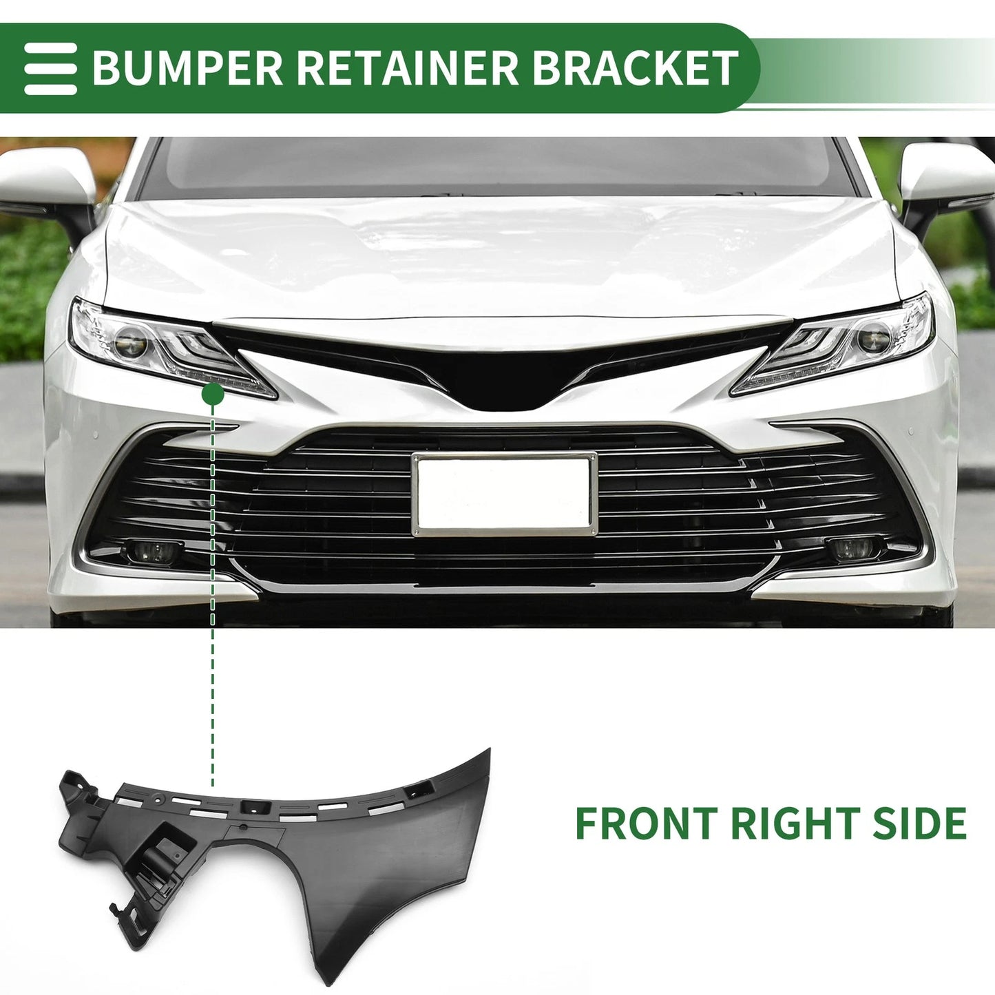 Right Front Bumper Retainer Bracket for Mercedes Benz GLC300 (2016-2023)