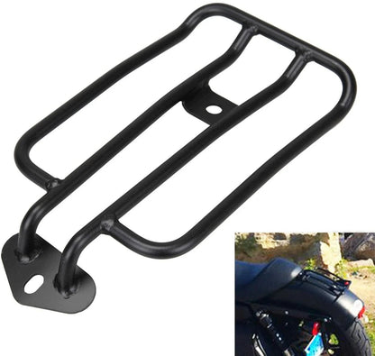 6" Black Solo Seat Luggage Rack for Harley Sportster XL883/1200 (2004-2023)