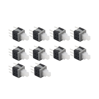 10 x 5.8x5.8x10mm Tactile Self Lock 6 Pin Push Button Switch for Various Models