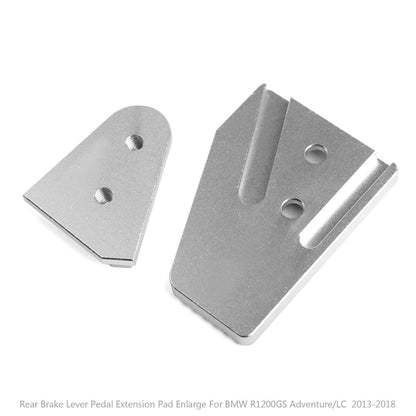 Enlarged Footpegs & Foot Brake Silver for BMW R 1200 GS Adventure (2013-2018)