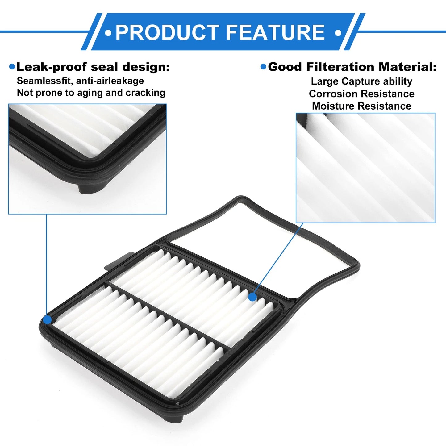Engine Air Filter for Toyota Prius 1.5L L4 (2004-2009) 1 Pcs