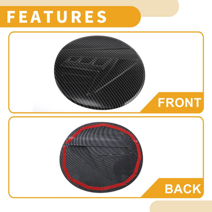 Fuel Tank Door Cap for Subaru Outback 2021-2025 Carbon Fiber Black