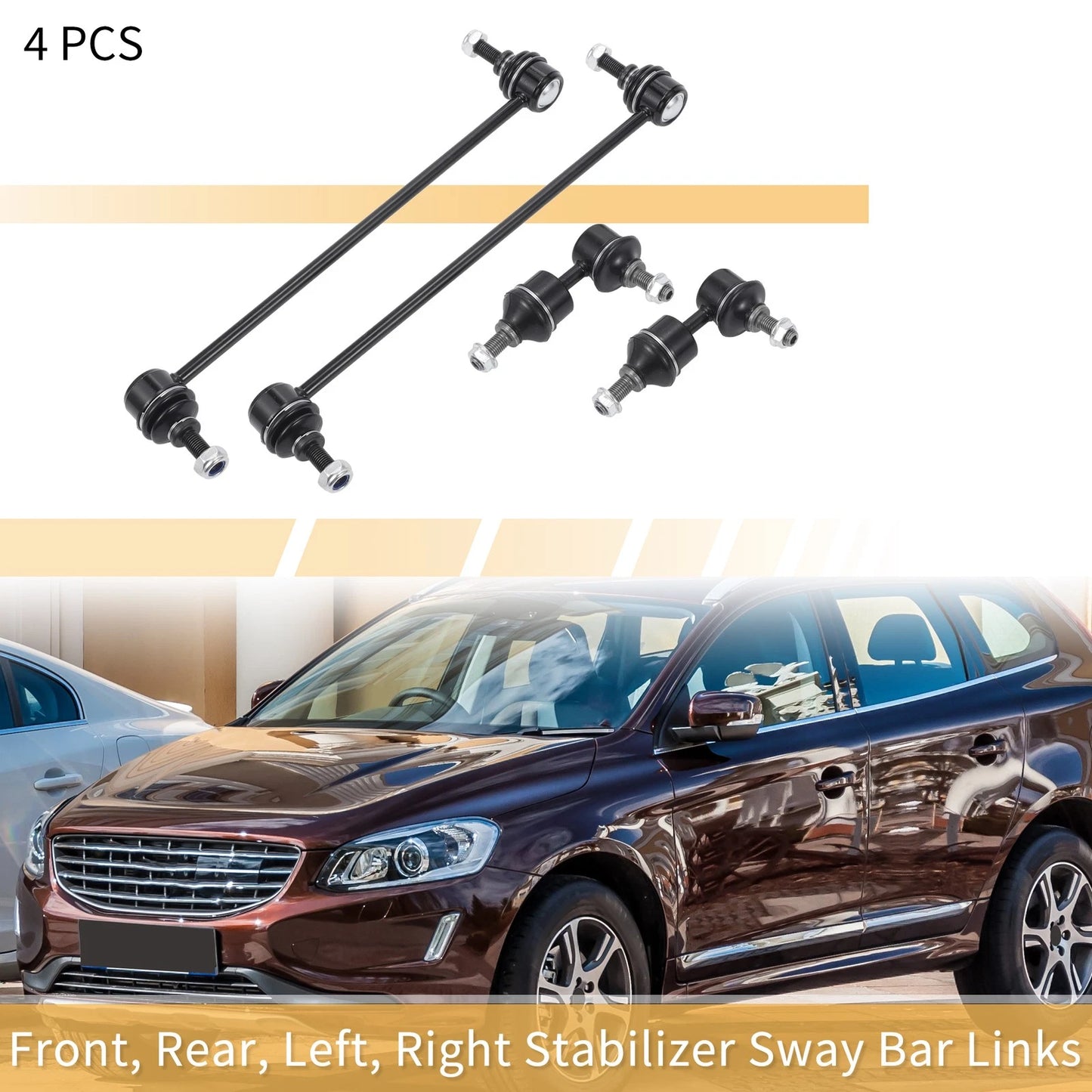 4pcs Sway Bar Links for Volvo S40 V50 (2004-2011)