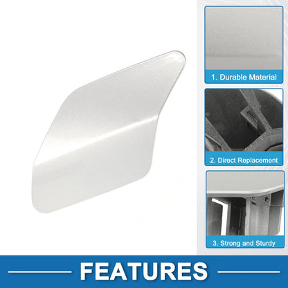 Front Left Washer Nozzle Cover for BMW X6 (2015-2019) Silver Tone