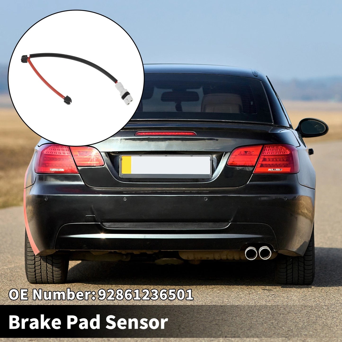 1 x Front Brake Pad Wear Sensor for Porsche 928 5.0 S4 GT