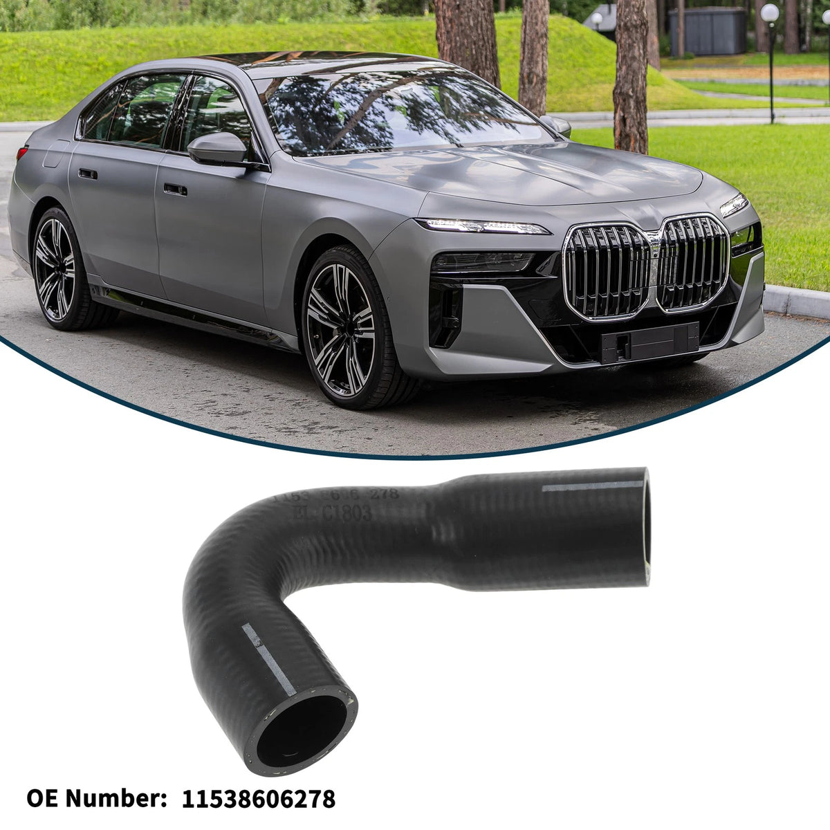 Radiator Hose 3.0L Coolant Pipe for BMW 740i (2016 - 2019)