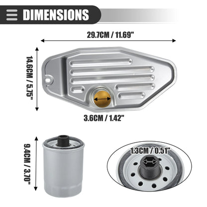 4WD Transmission Filter Kit for Chrysler Jeep Dodge 68RFE (2007-2018)