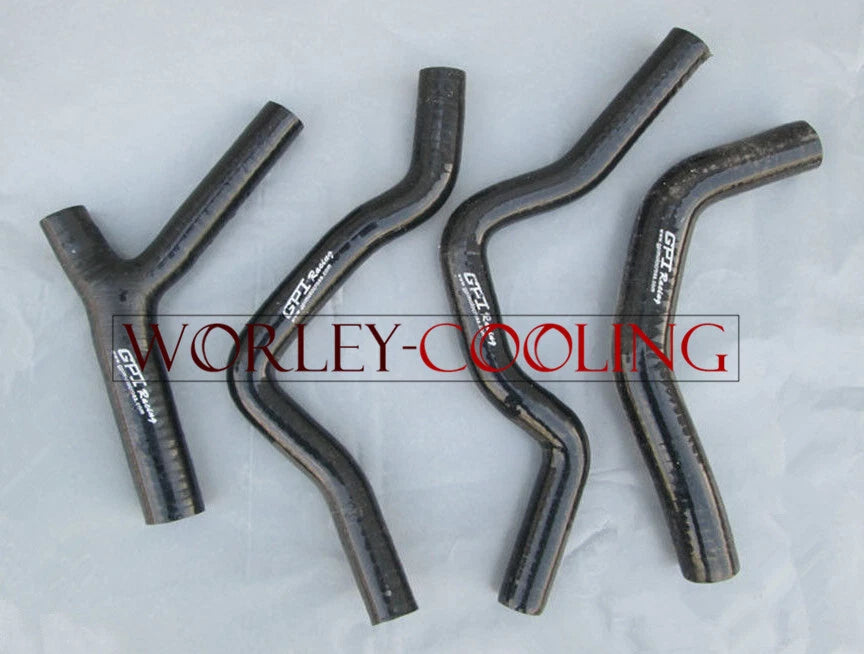 Aluminum Radiator & Black Silicone Hoses for Honda CR500R (1985-1988)