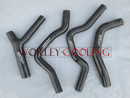Aluminum Radiator & Black Silicone Hoses for Honda CR500R (1985-1988)