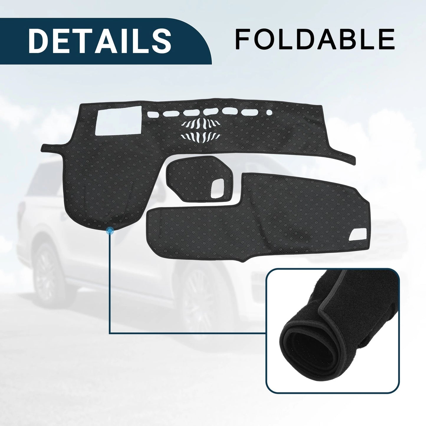 Dashboard Cover Mat Protector for Lexus RX 20 Series RX200t (2016-2019) Black