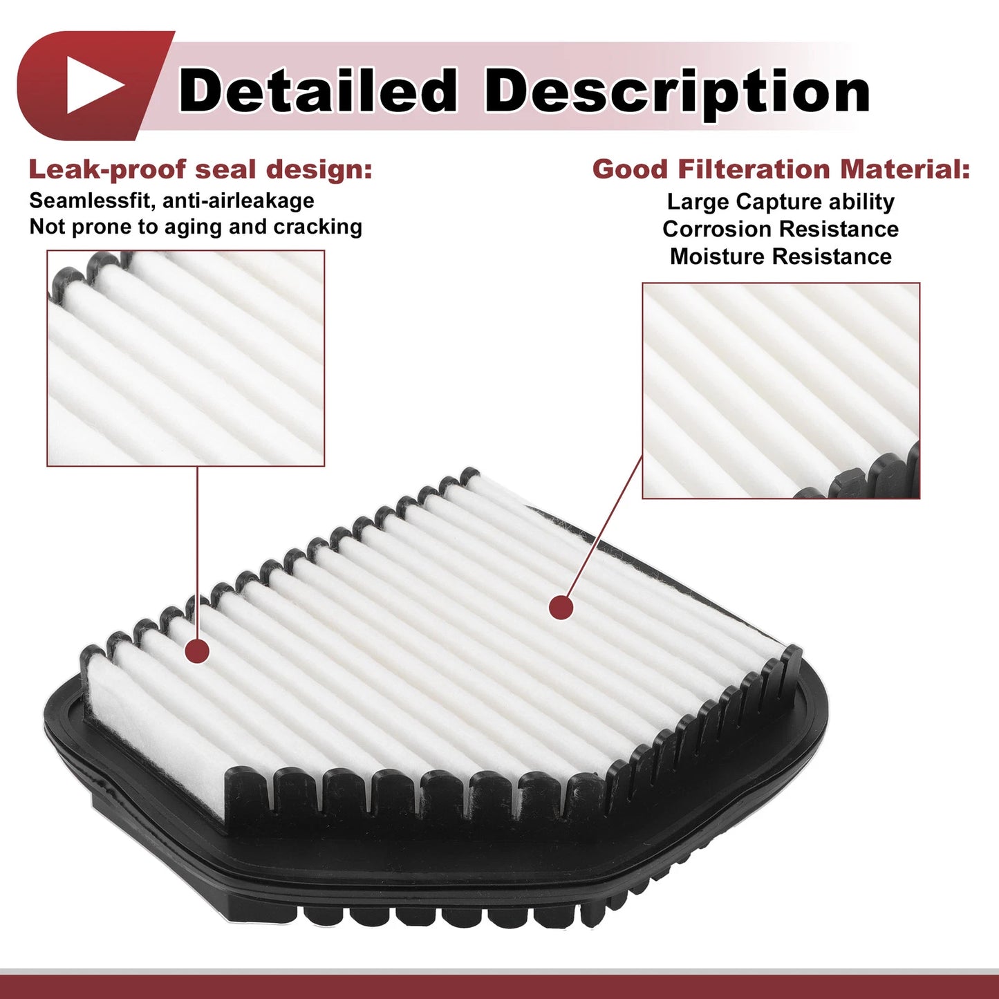 Engine Air Filter for Mitsubishi DS17W  - Long Life 1 Pc