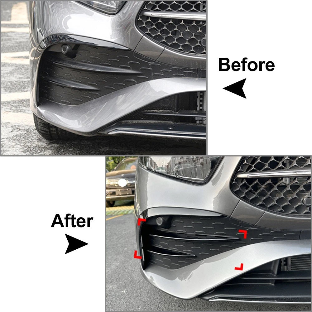 Fog Light Strips Grille Cover Trim Chrome for Mercedes Benz A Class (23-)