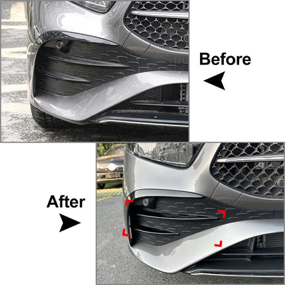 Fog Light Strips Grille Cover Trim Chrome for Mercedes Benz A Class (23-)