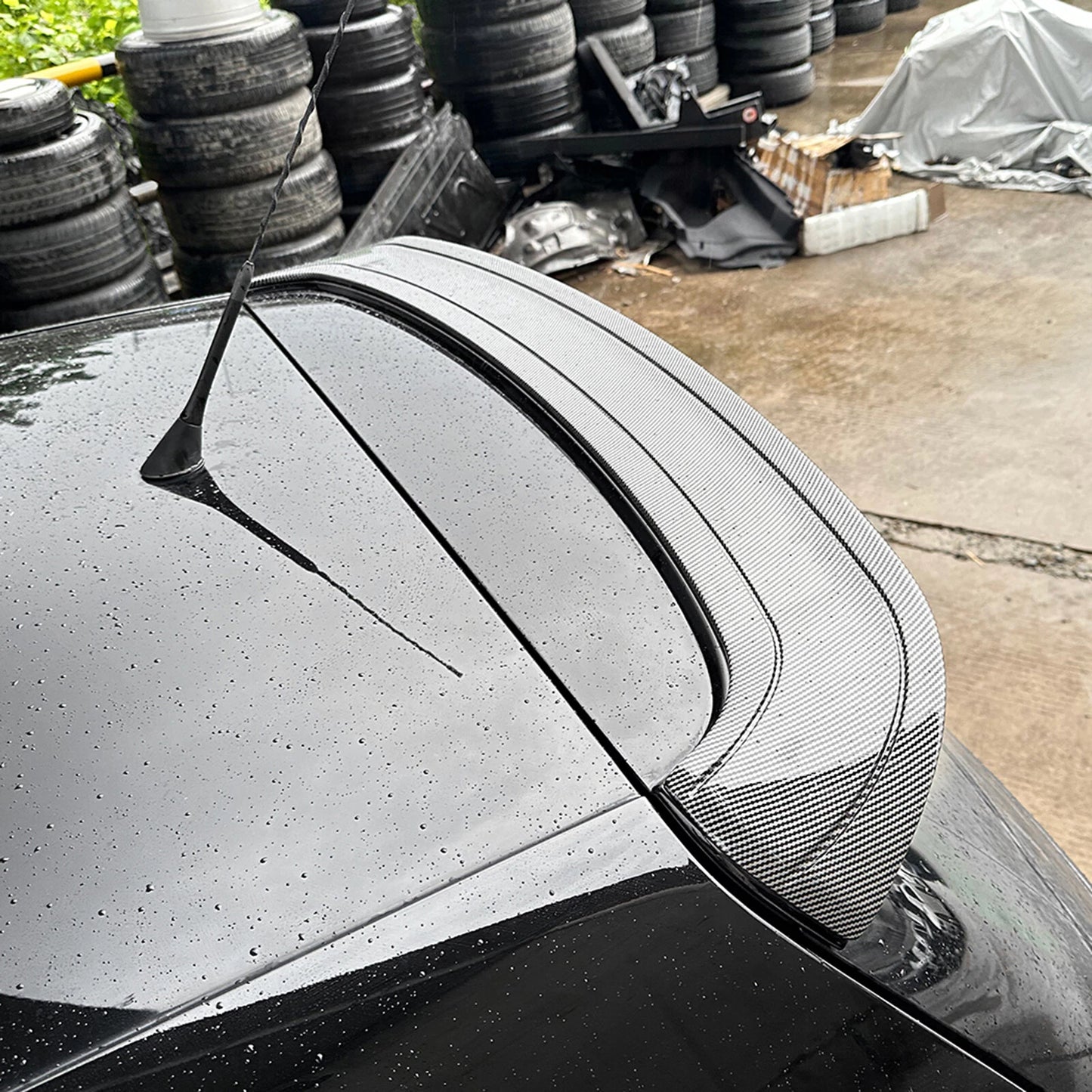 Carbon Look Rear Boot Spoiler Lip for VW Golf 5 GTI R32 (2003-2009)