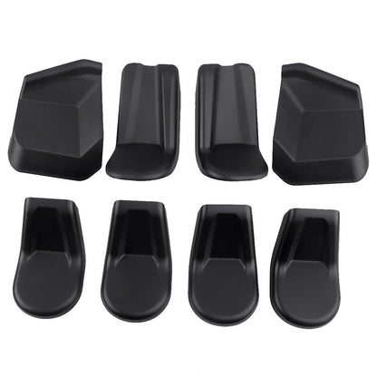 8Pc Black Inner Front Seat Screw Protector Covers for Jeep Wrangler (2007-2017)