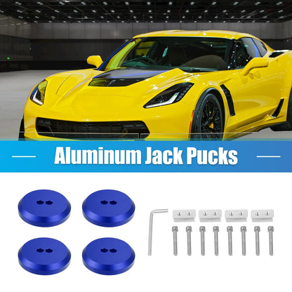 4 Pcs Jack Pad for Chevrolet Corvette C5 Frame Rail Blue (1997-2004)