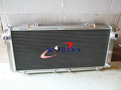 Row Aluminum Radiator + Fans for Toyota MR2 SW20 1990-1997