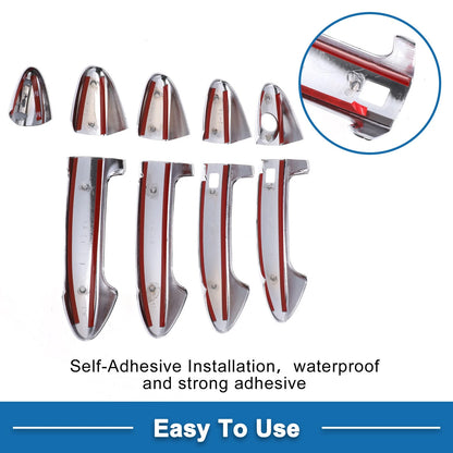 Door Handle Cover Trim for Ford Fiesta (2009-2012) Silver Tone