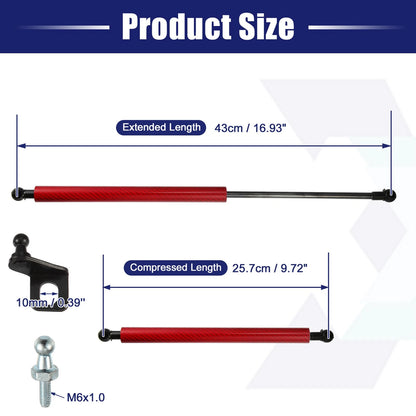 Front Hood Gas Lift Supports for Suzuki Swift Sport (2004-2010)