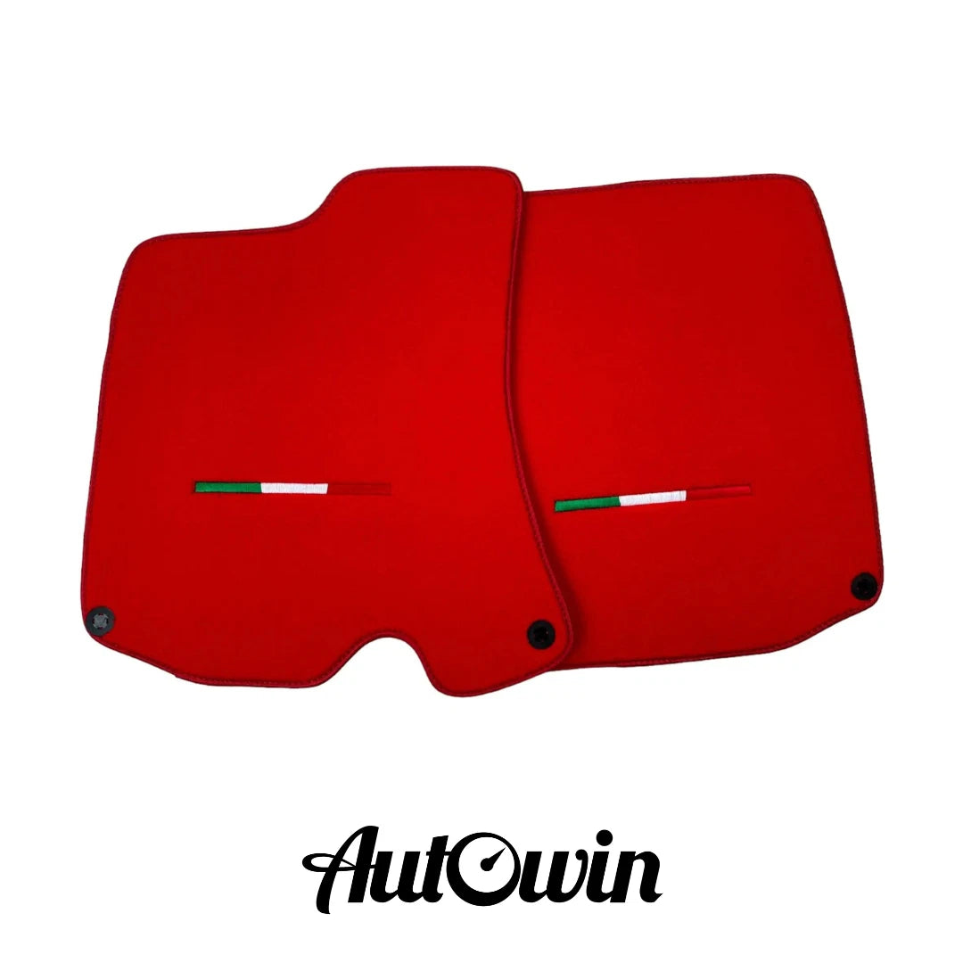 Red Floor Mats for Ferrari Roma (2021-2024) - AutoWin Brand Italian Edition