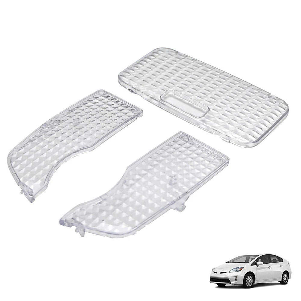 3 x Interior Map Dome Light Lens Covers for Toyota Prius V/C (2012-2015)