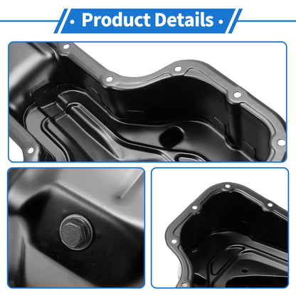 Engine Oil Pan for Toyota Corolla (1998-2008) - 1 x Iron Black
