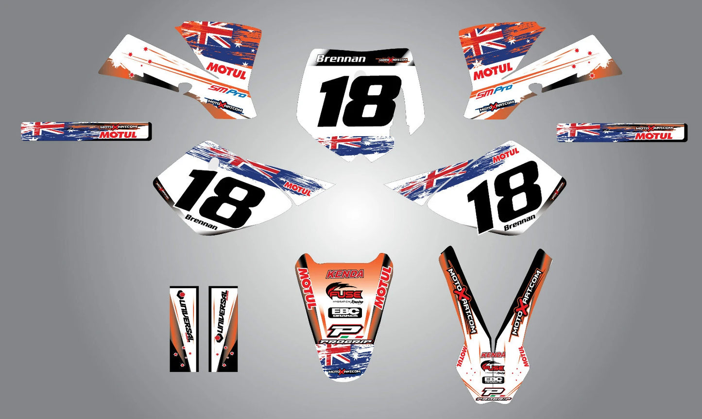 Custom Graphic Kit - AUSSIE PRIDE for KTM 50 SX (2002-2008)