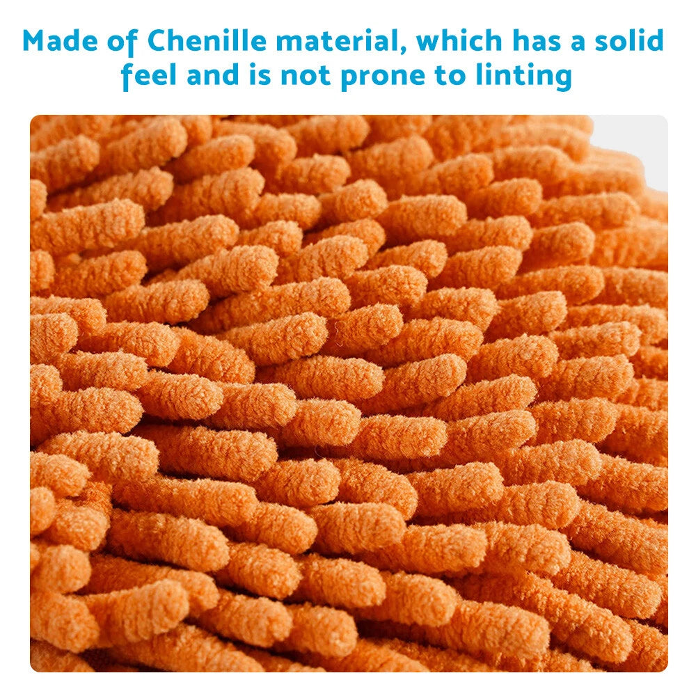 Microfiber Plush Chenille Kids Toddler Hand Towels - Absorbent Bathroom Kitchen