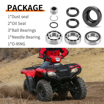 Rear Differential Bearing Seal Kit for Honda TRX500FA Foreman Rubicon 05-14