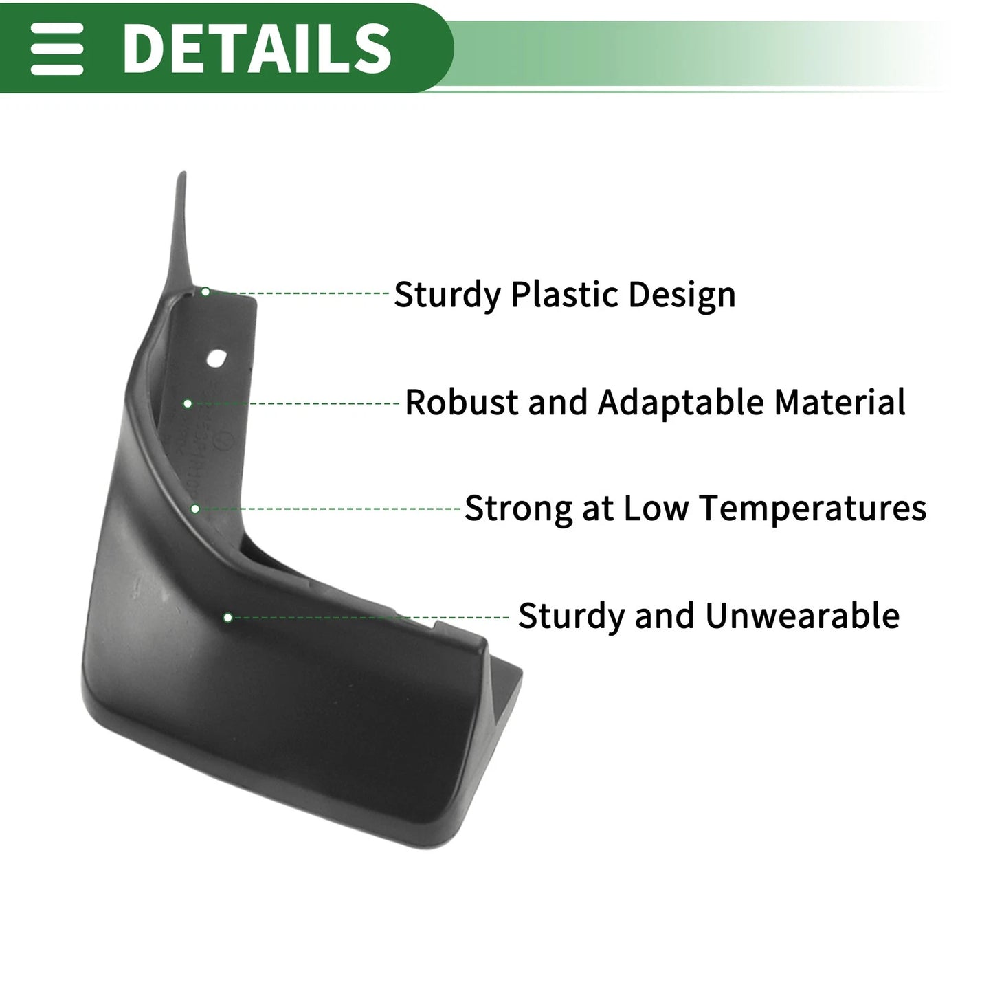 Mud Flaps Splash Guards Front & Rear for Honda Spirit (2015-2019)