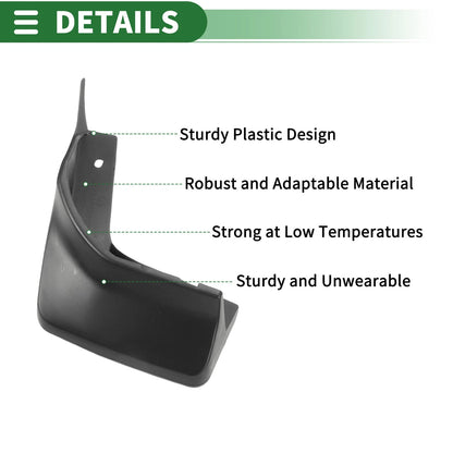 Mud Flaps Splash Guards Front & Rear for Honda Spirit (2015-2019)