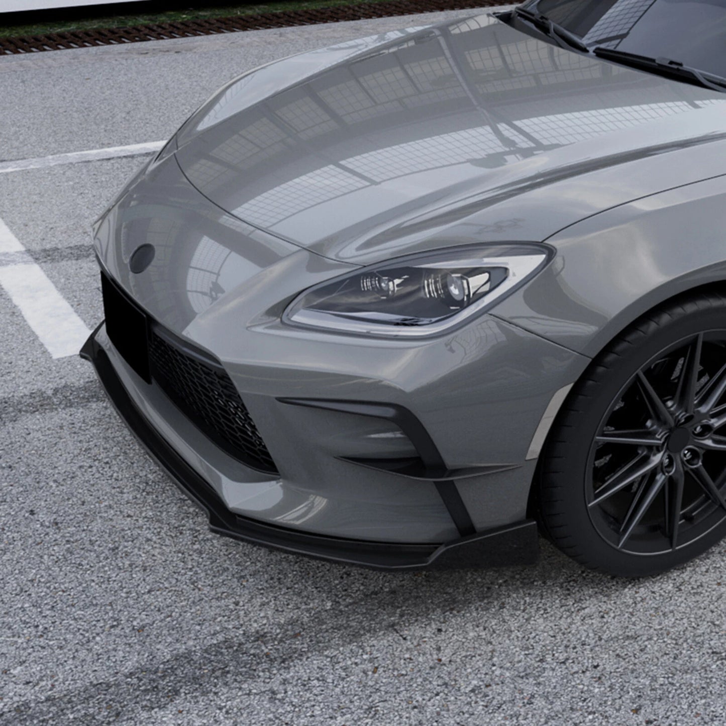 Gloss Black Front Bumper Lip Splitter for Toyota GR86 (2022-2025)