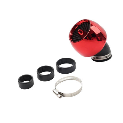 Universal Air Intake Filter Cone Pod for ATV Scooter - 28MM/35/42/48MM Adapter Red