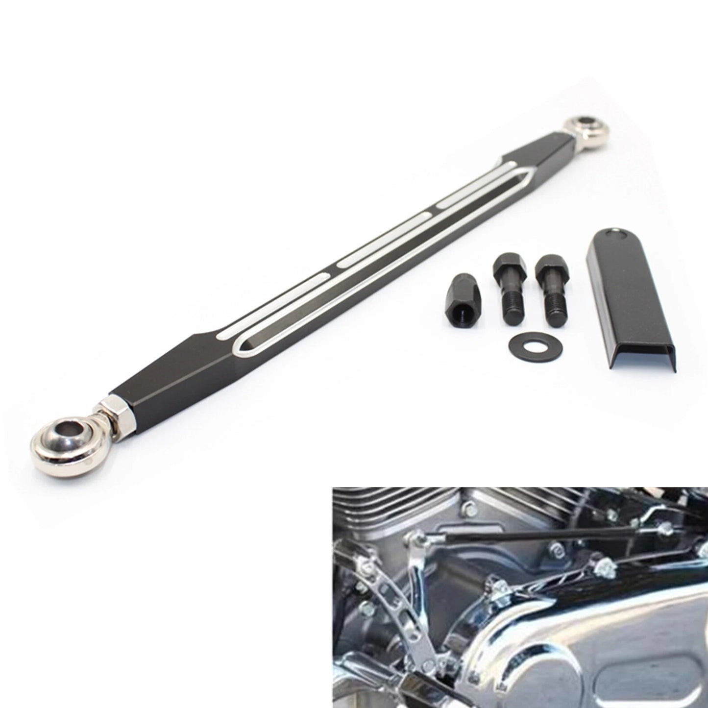 Gear Shift Linkage Shifter Lever for Harley Road King (1994-2016) Black