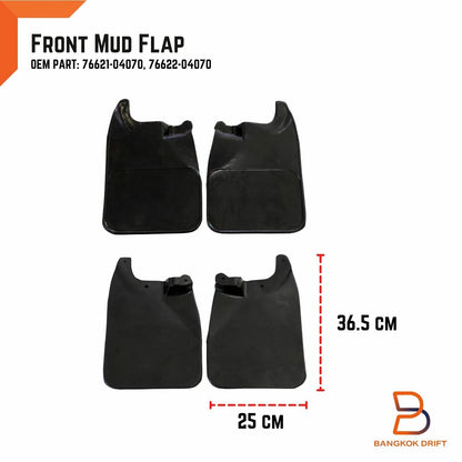 Rubber Mud Flaps Splash Guards for 4WD Toyota Hilux D4D LN167 ZN174 (98-04)