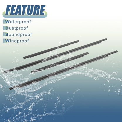 4 x Window Weatherstrip Door Seal for Toyota FJ Cruiser (2007-2014)
